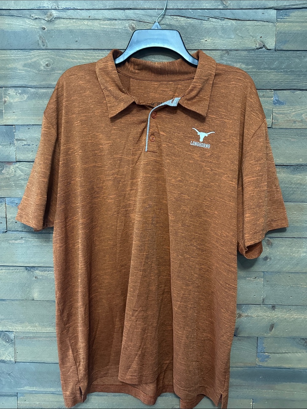 Texas Longhorns Burnt Orange Heathered Polo Shirt